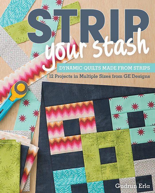 Strip to Shore modern pieced quilt PATTERN for 2.5" strips GE Designs 